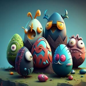 ai generated, easter eggs, eggs